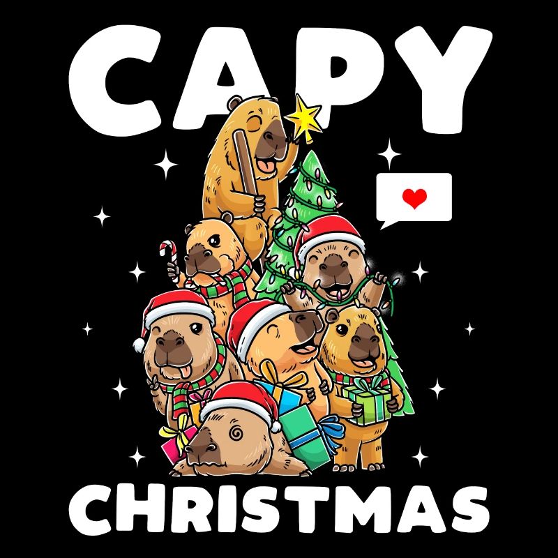 Capybara Christmas Funny