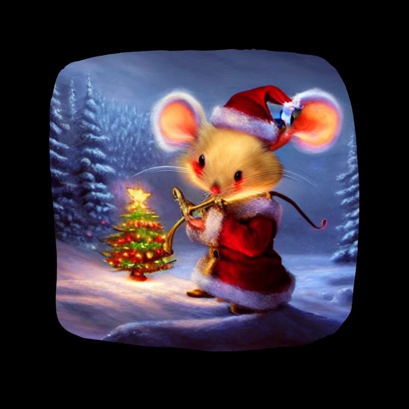 Souris à motif de Noël
