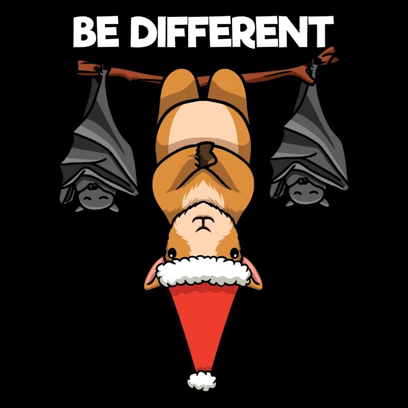Be Different Ziege Fledermaus Weihnachtsmann