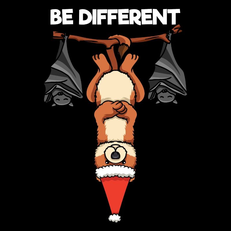 Be Different Wiesel Fledermaus Weihnachtsmann