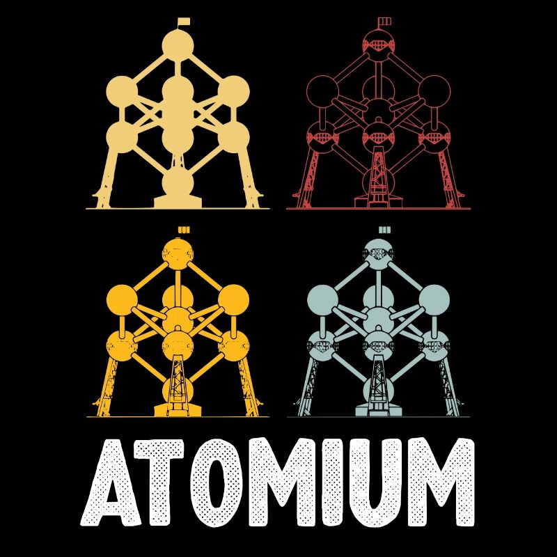 Noyau atomique de l’Atomium de Bruxelles Physics Science