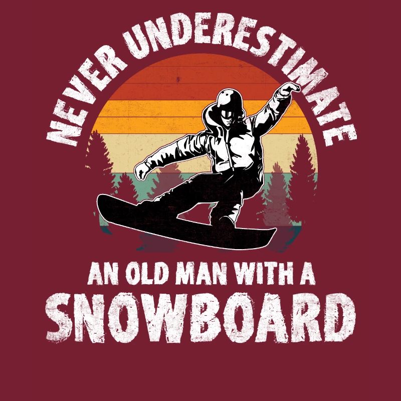 Never Underestimate An Old Man With A Snowboard