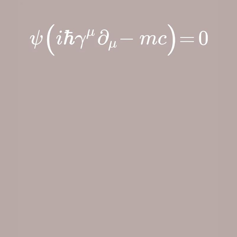 Équation de Dirac Quantique Relativiste Mathématique