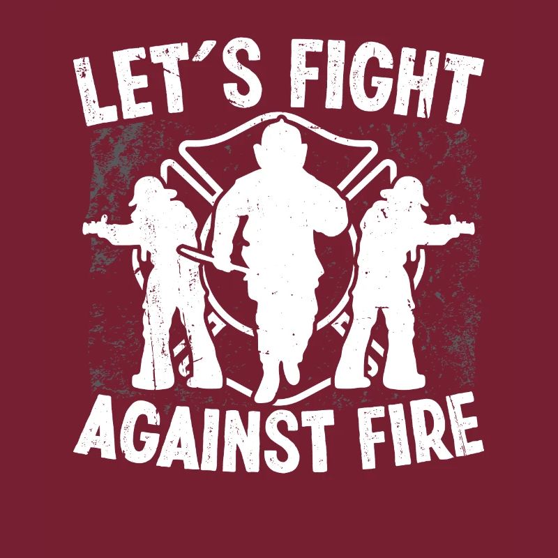 Firefighter Lets Fight Against Fire Firefighters