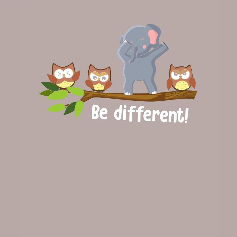 Be Different Dabbing Elephant