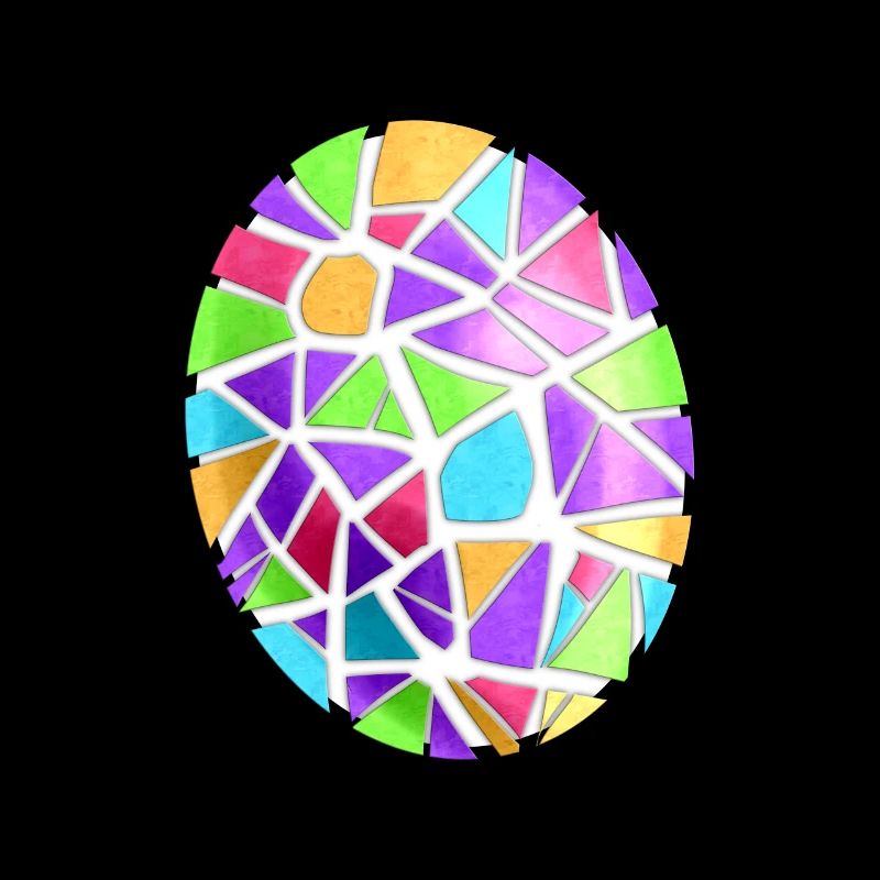Colorful Mosaic Easter Egg Decoration For Easter