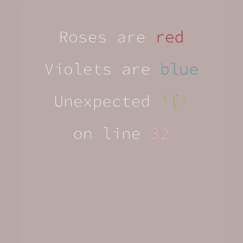 Funny Fehlercode Software Entwickler