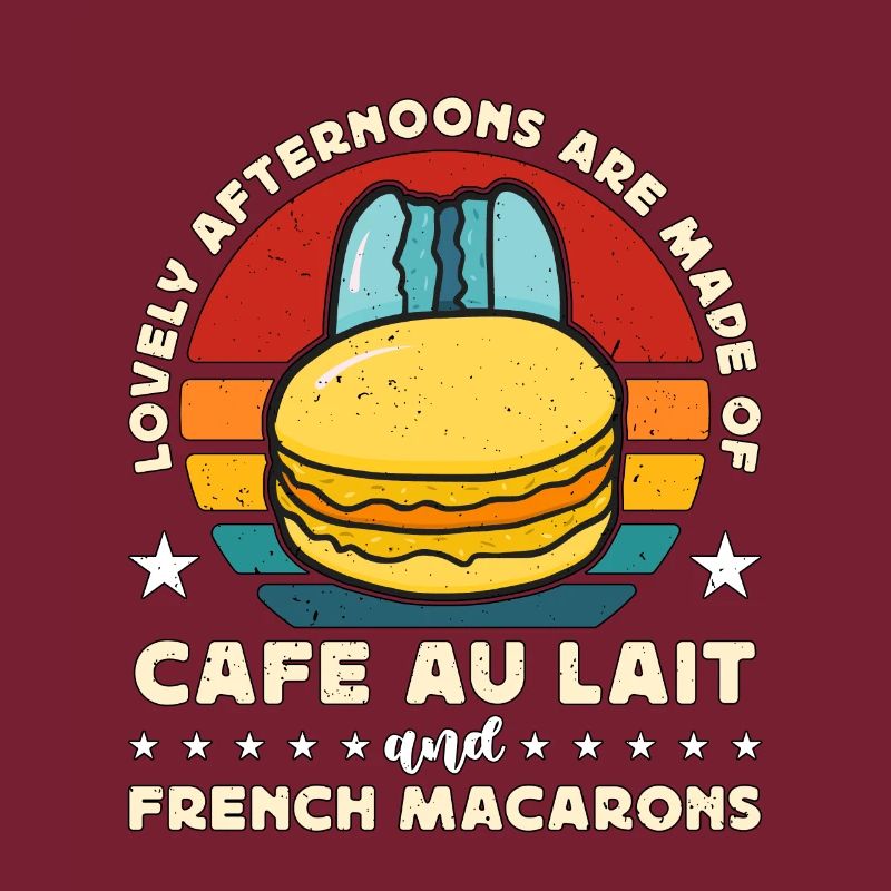 Macaron de beaux après-midi sont faits rétro snacking