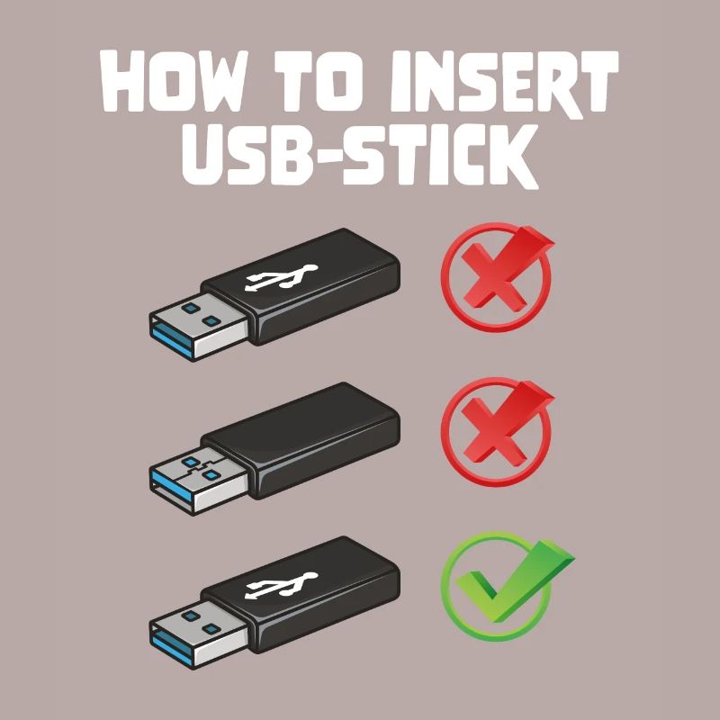 How To Insert USB Stick Funny Programmer Meme