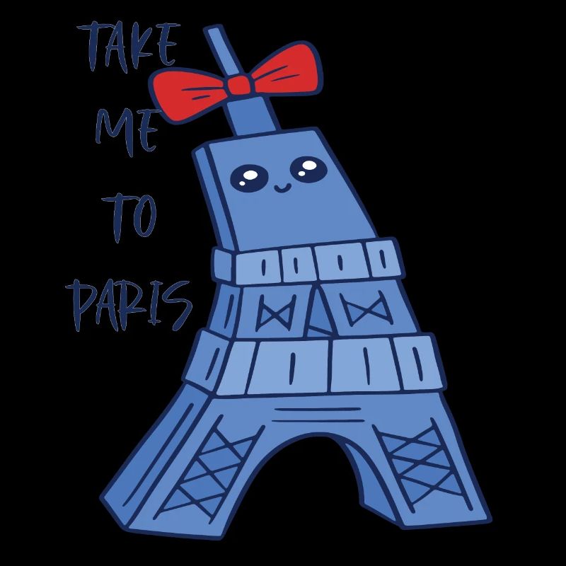 Paris cute Eiffel Tower Kawaii Parisian Souveni