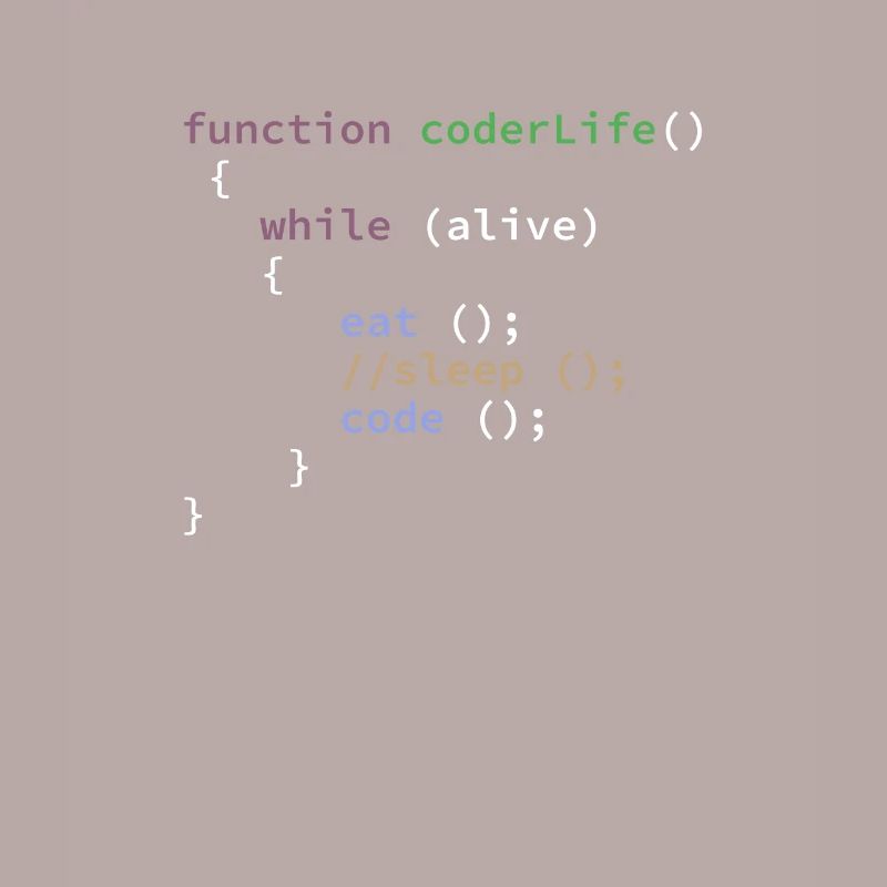 Lustiger Programmierer Life Function