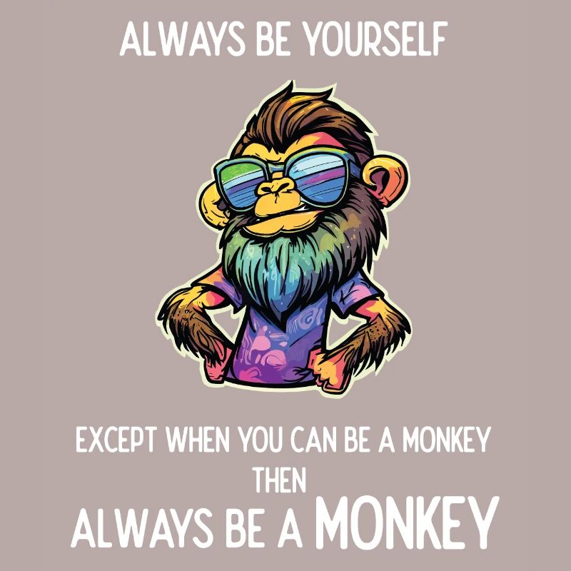 Sei immer ein Affe