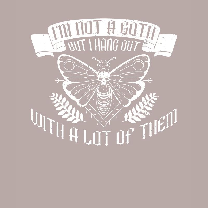Goth Moth Gothic Grufti Emo Saying