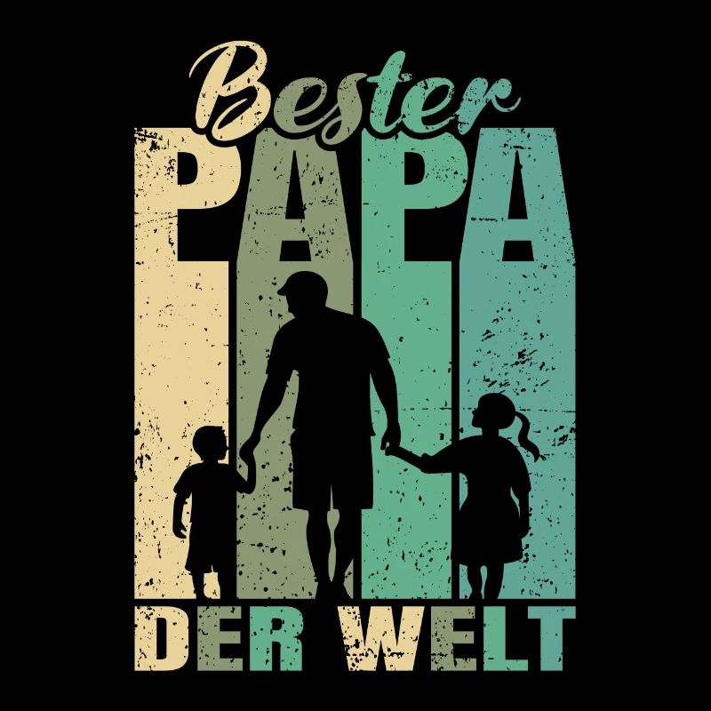 Bester Papa der Welt 2 Kinder Ehemann Papa