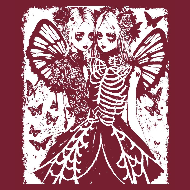 Fairycore Esthétique Squelette Fée Goth Grunge G
