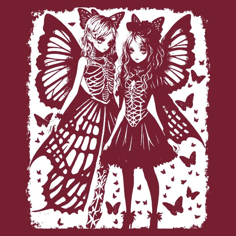 Fairycore Esthétique Grunge Squelette Fée Goth G