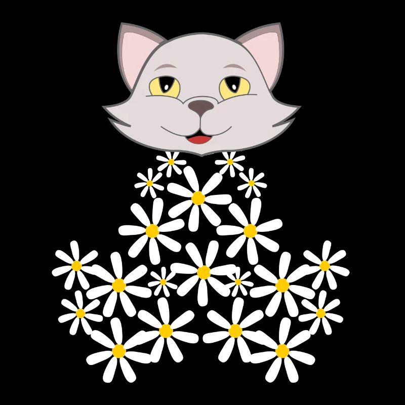 Gänseblümchen Katze aus Blüten