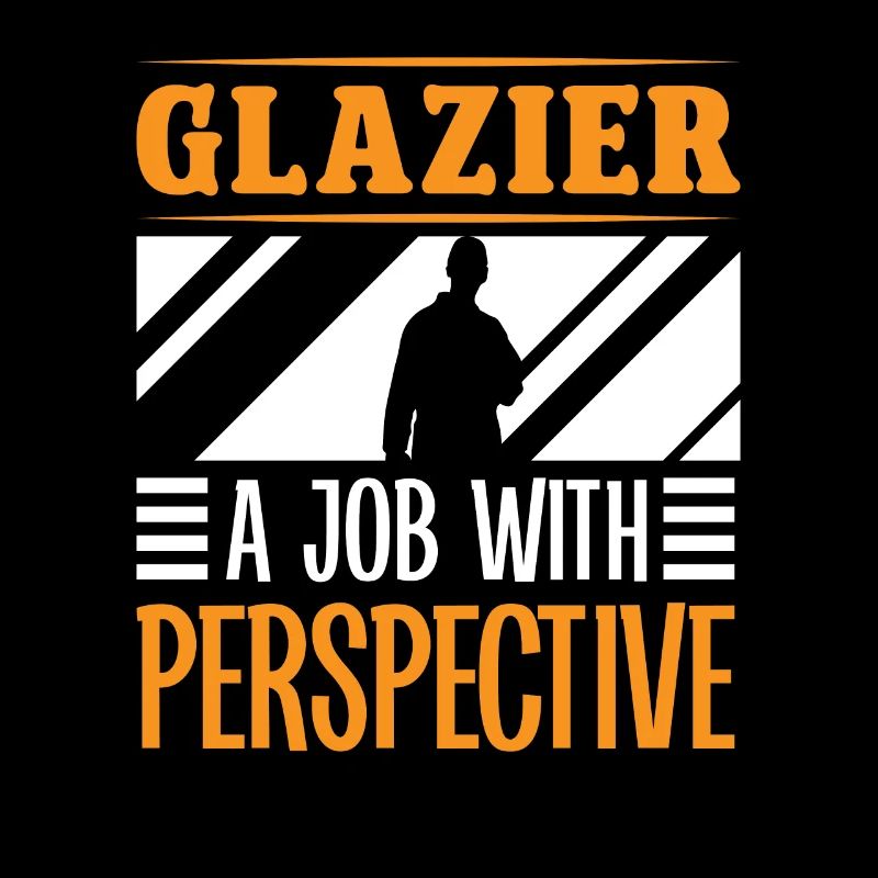Glaser vitrier Travail avec perspective Glaserarbeiter