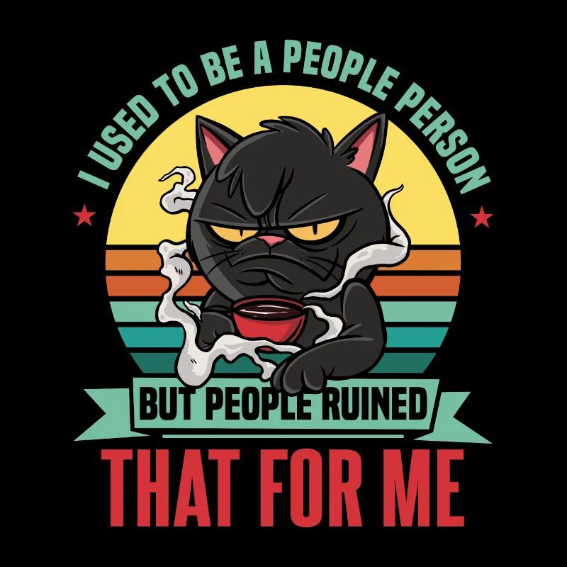 J’avais l’habitude d’être une personne drôle de chat antisocial
