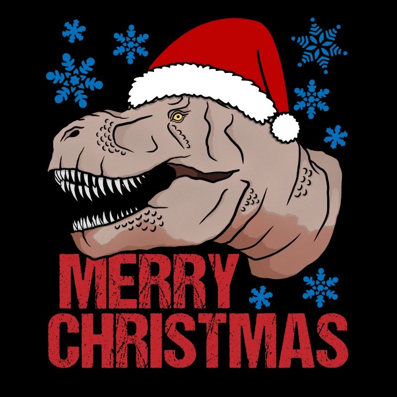 T-Rex Christmas Happiness Primeval Festive Fun