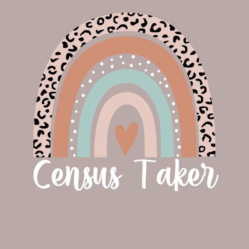 Census Taker Rainbow Leopard Funny Census Taker