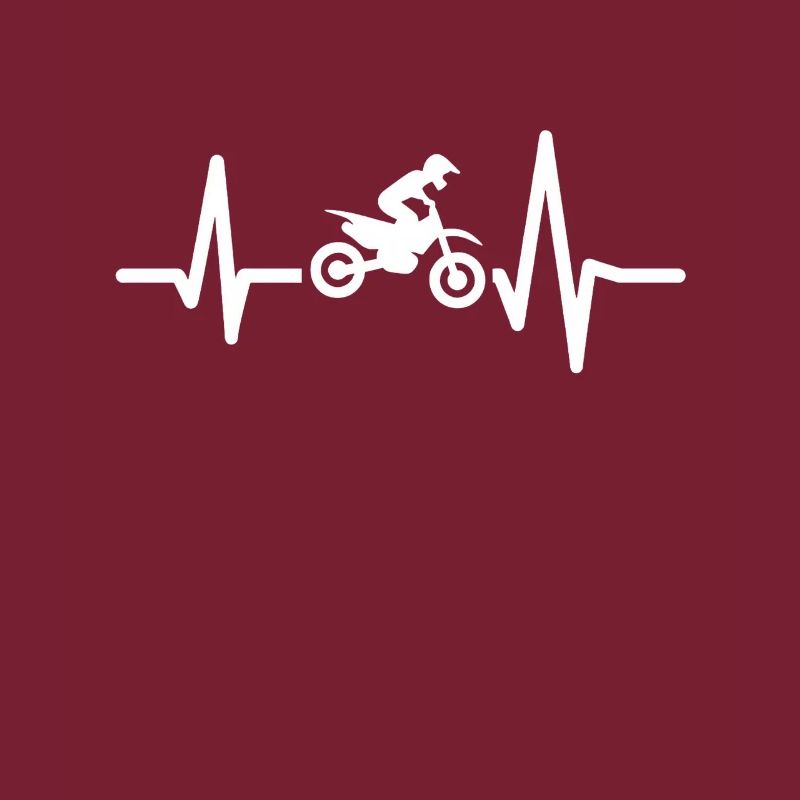 Motocross Herzfrequenz Geschenk