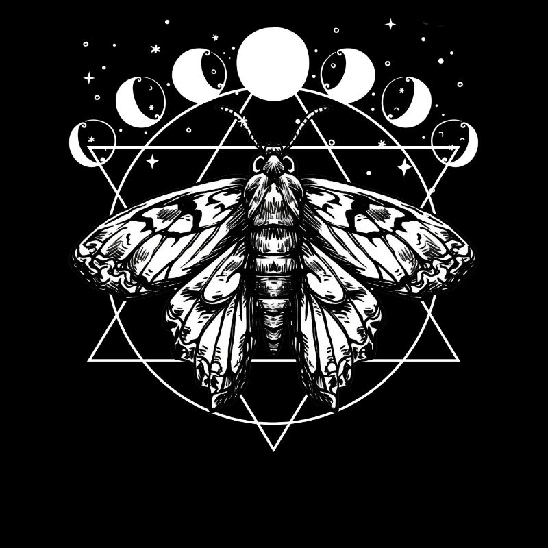 Grunge Moth Fairycore Moon Phases Witchcraft Ether