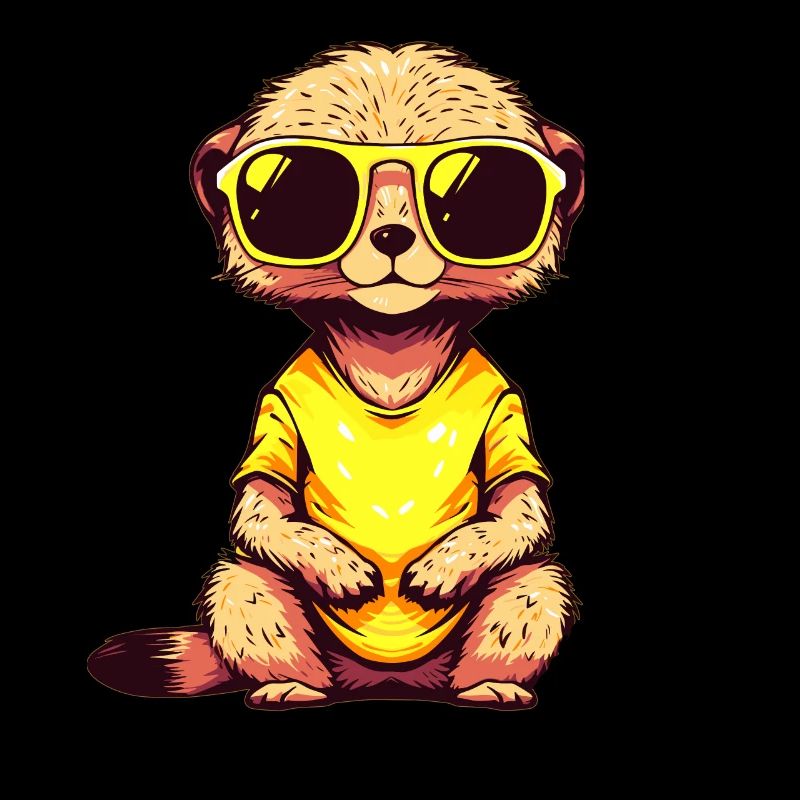 Suricate avec lunettes de soleil Suricate