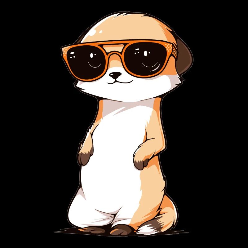 Suricate avec lunettes de soleil Suricate