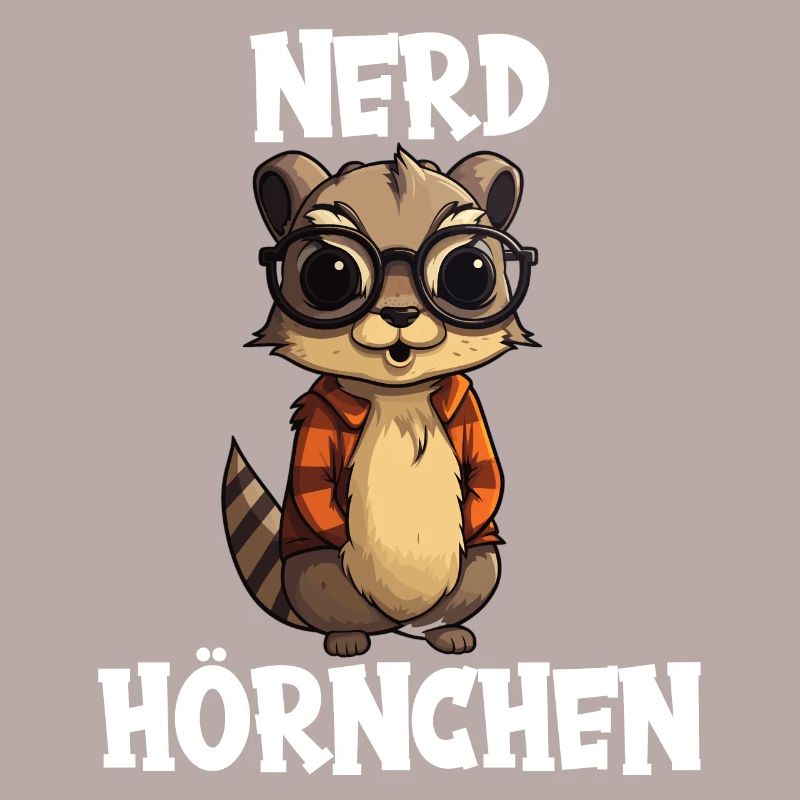 Nerdhörnchen Junge Jungen Erdhörnchen Nerdy Nerd