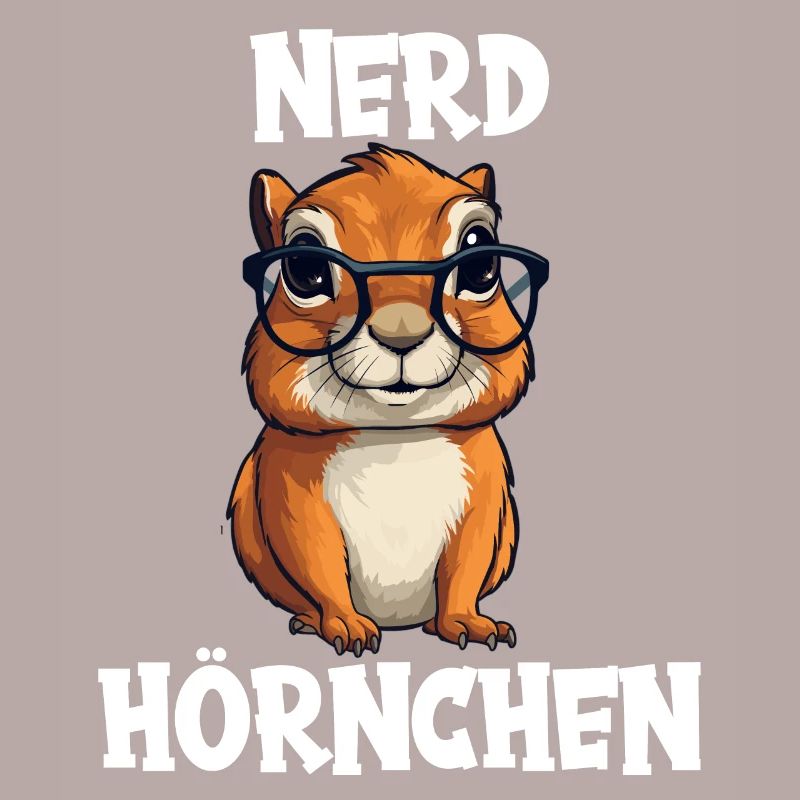 Nerdhörnchen Junge Jungen Erdhörnchen Nerdy Nerd