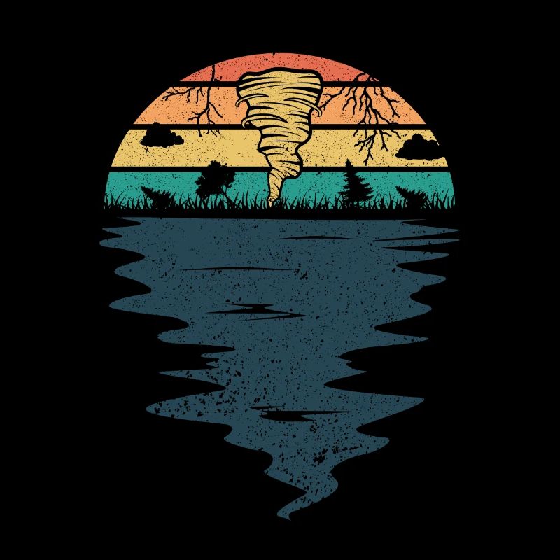 Retro Tornado Hunter Storm Chases Tornadoes Hurricanes