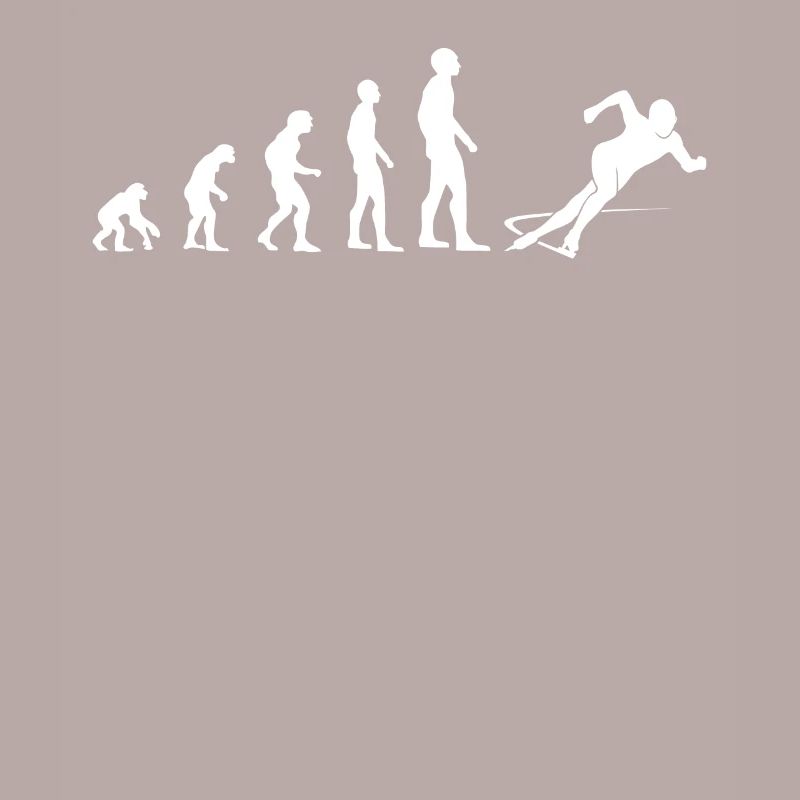 Evolution Eislauf Schnellläufer Geschenk