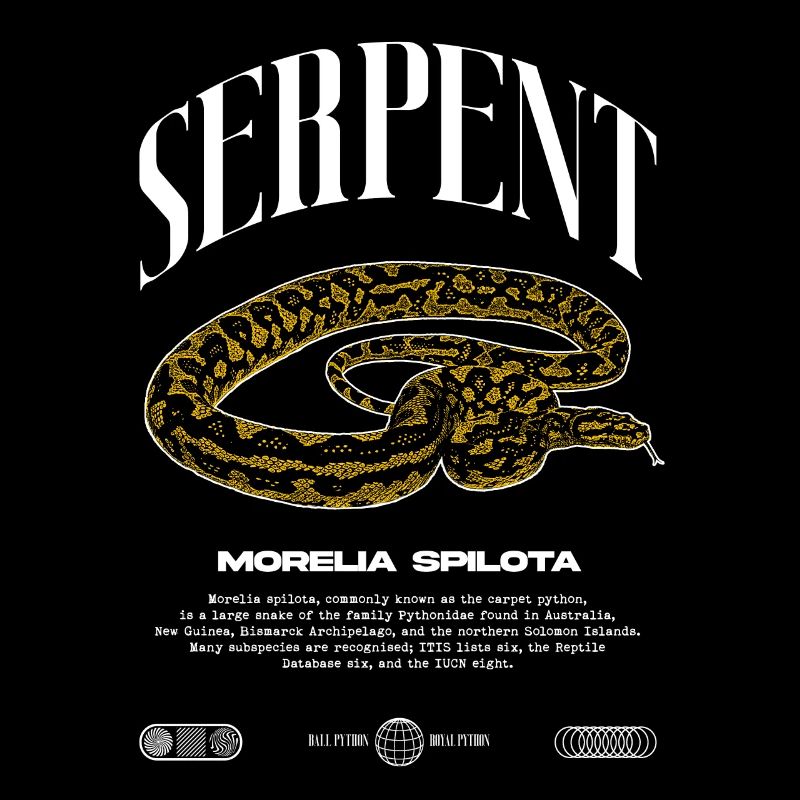 Carpet Python Modern Reptile Keeper Streetwear