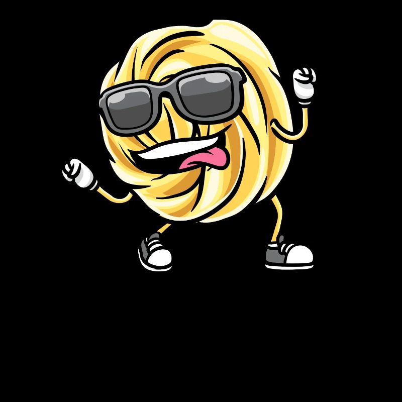 Dancing Danish Butter Biscuit with Sunglasses