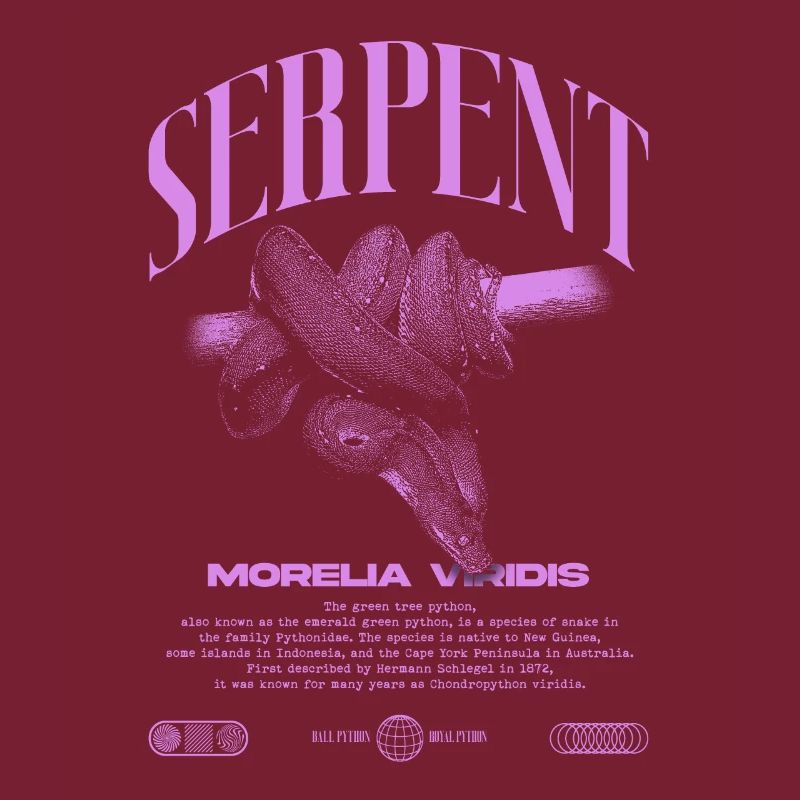 Green Tree Python Modern Reptile Keeper Streetwear