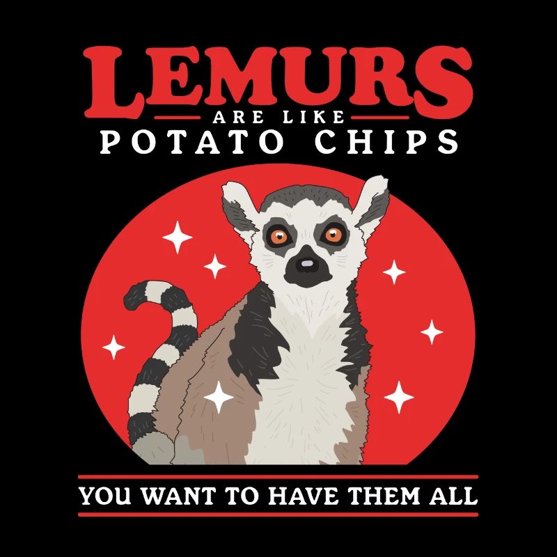 Lemur Katta Lemuren Ringelschwanz Lemure Geschenk