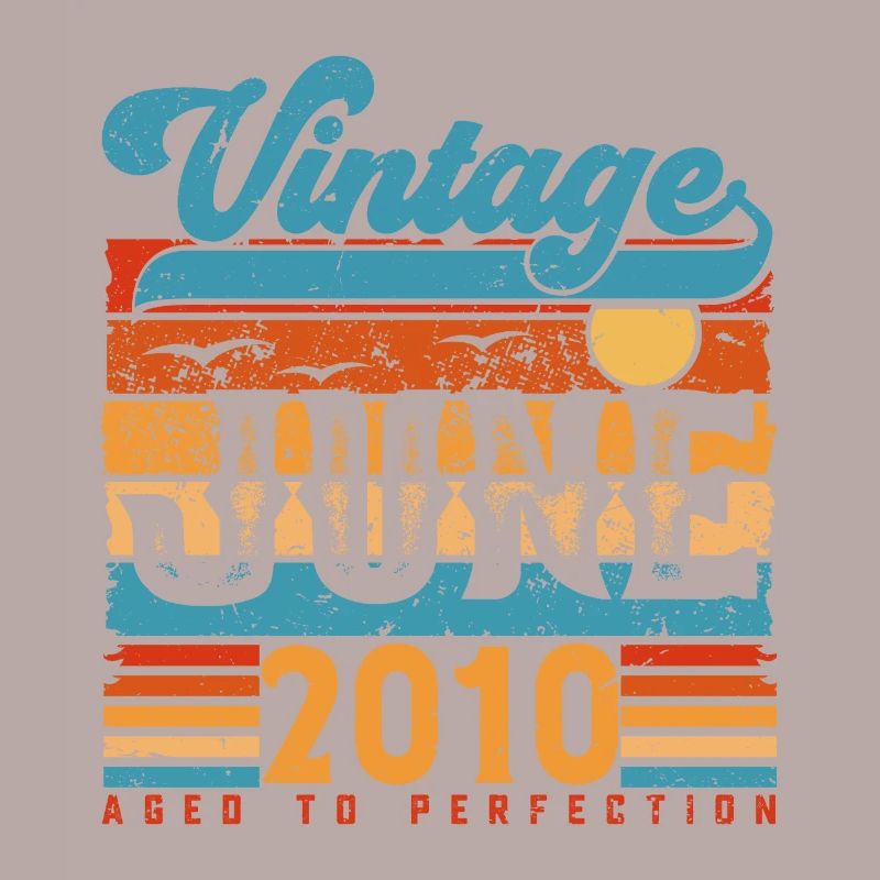 Juni 2010, Vintage-Jubiläumsgeschenk Juni 2010.