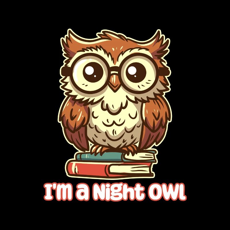 Ich bin eine Nachteule - Nerdy Owl