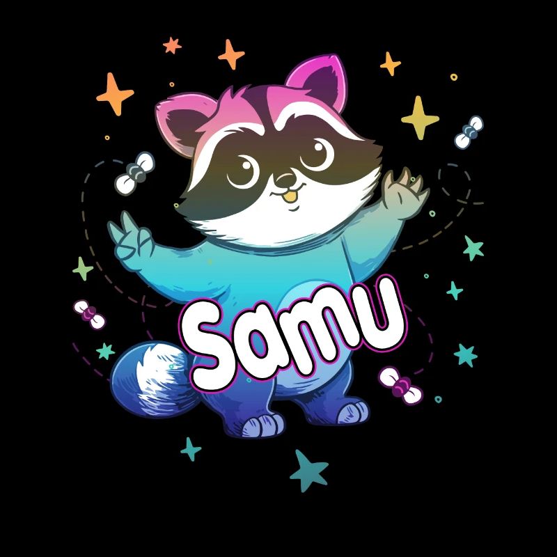 SAMU - Schöner Jungen Name mit süßem Waschbär