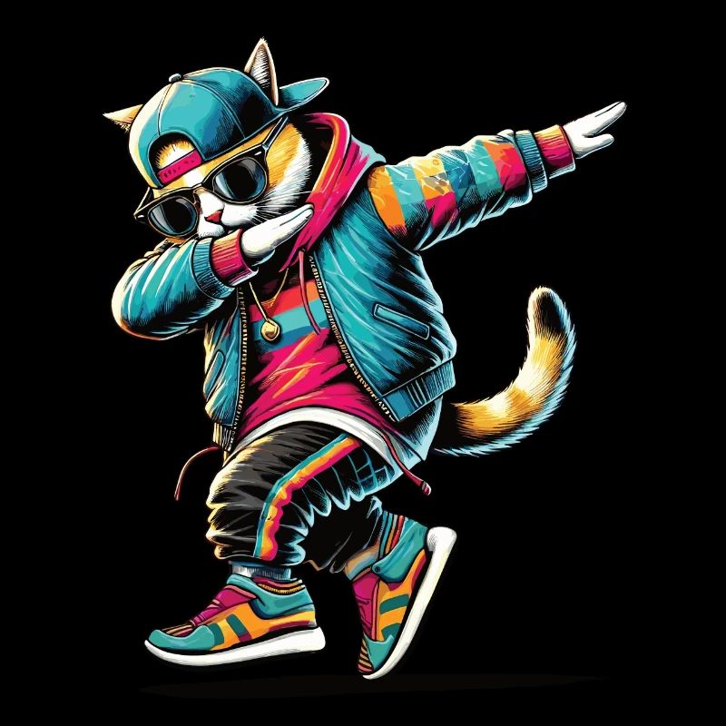 Dabbing Katze