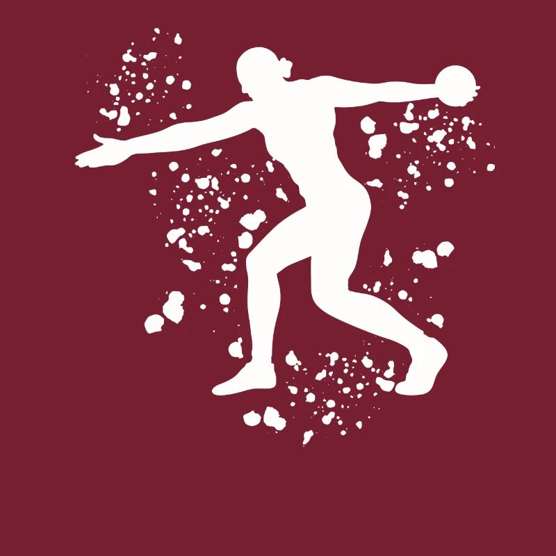 Discus thrower Colorsplash discus throw