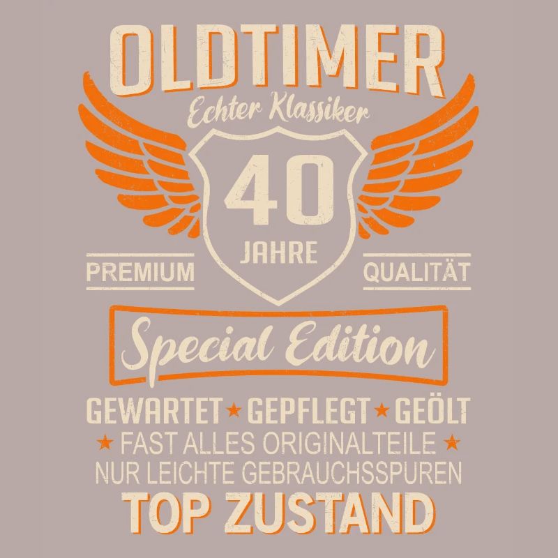 40. Geburtstag 40 Jahre Einzigartiger Oldtimer