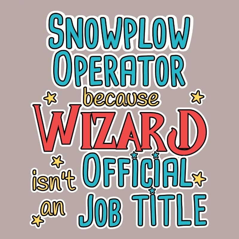 Snowplow Operator Wizard Schneepflugfahrer