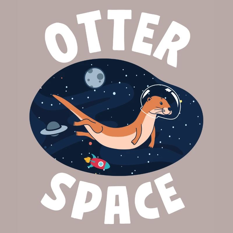 Otter Pun Astronaute des sciences de l’espace