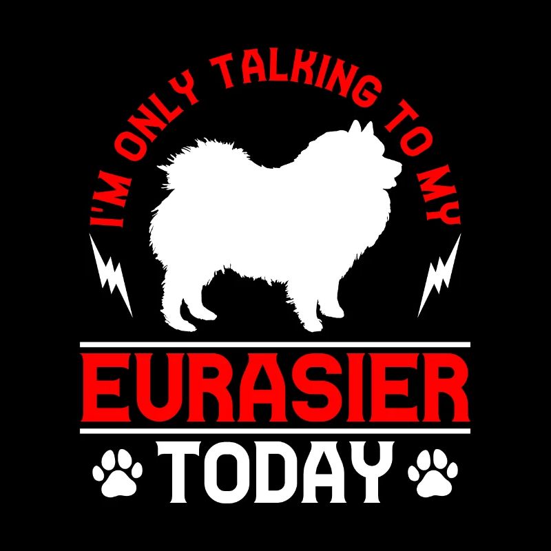 Rede nur mit meinem Eurasier Eurasian Spitz
