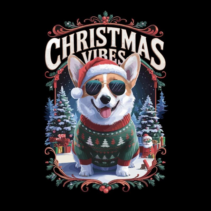 Corgi Christmas Vibes