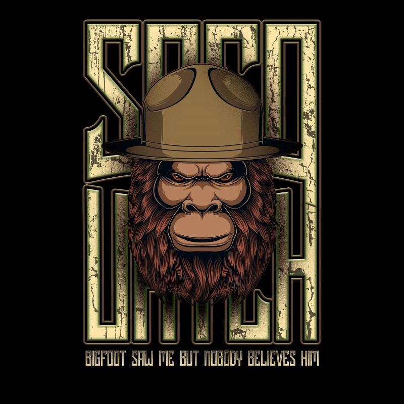 Lustiger Bigfoot Papa Sasquatch