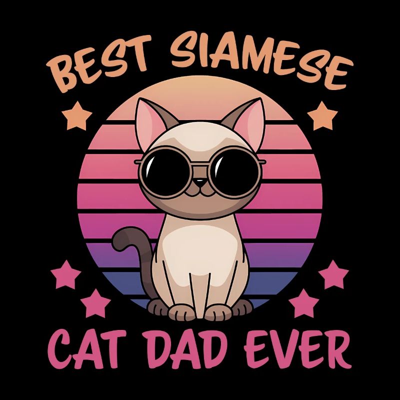 Siamese Cat Saying, Siamese Cat, Dad, Siamese Cat Gift