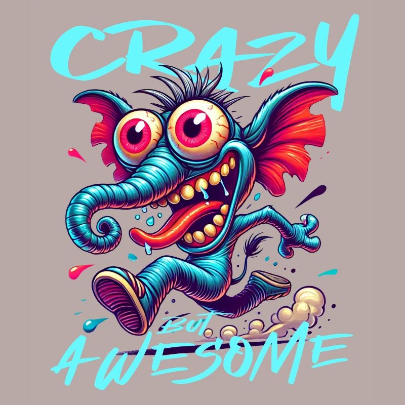 Crazy but Awesome Elephant Comic Style
